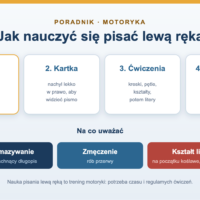 Jak nauczyć się pisać lewą ręką - ćwiczenia krok po kroku