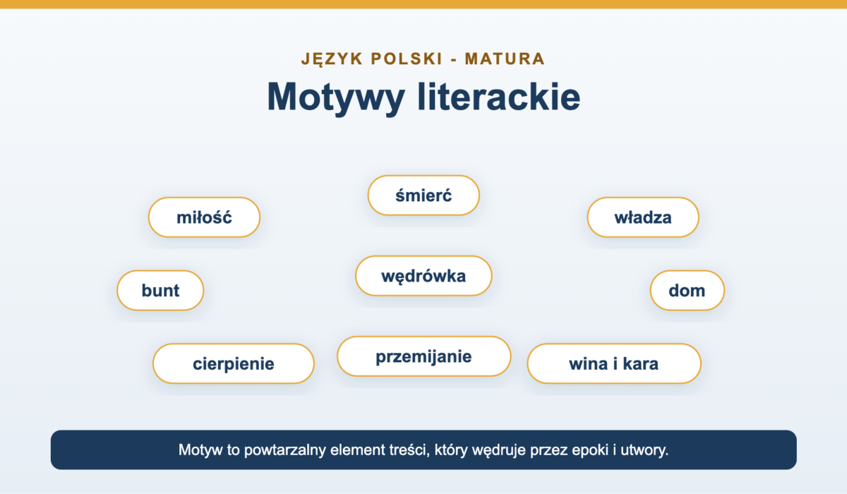 Motywy literackie - lista, znaczenie i przykłady na maturę